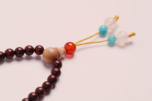 W°XYZT0042印度小叶紫檀高密度念珠女手饰6mmx108粒 商品图4