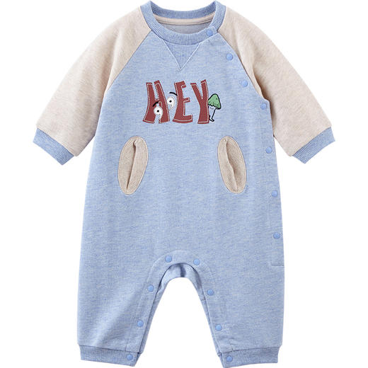 英氏22春季新品婴儿连体衣宝宝柔软舒适爬服可爱哈衣YRHAJ12089A 商品图9