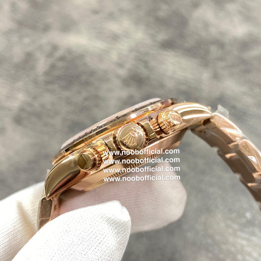 NOOB劳力士迪通拿系列，玫瑰金款，新款蚝式恒动宇宙计时型迪通拿 904L钢腕表 这项设计最新设计将高科技与非凡美共冶一炉。【表壳】尺寸40Mm 商品图1