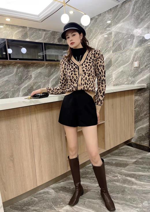 QG3957#呢料设计感高腰短裤 商品图0