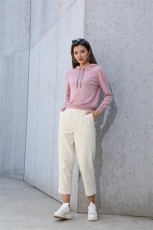 宗洋&卓蔻兰女士时尚连帽式针织衫ZDJ2TB7420-31 商品图1