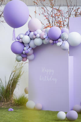 时尚潮流-紫色蝴蝶生日派对