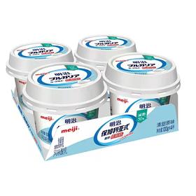 明治 低脂肪清甜原味风味酸乳 100g*4/组