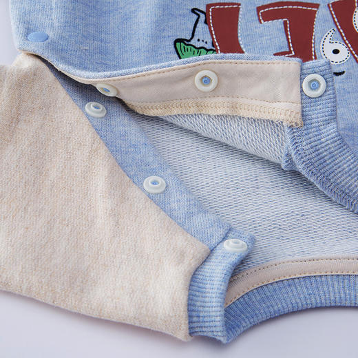 英氏22春季新品婴儿连体衣宝宝柔软舒适爬服可爱哈衣YRHAJ12089A 商品图6