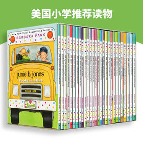 朱尼琼斯系列28册 英文原版小说 Junie B. Jones Complete 初级桥梁章节书 Books in a Bus 巴巴拉帕克英语童书籍