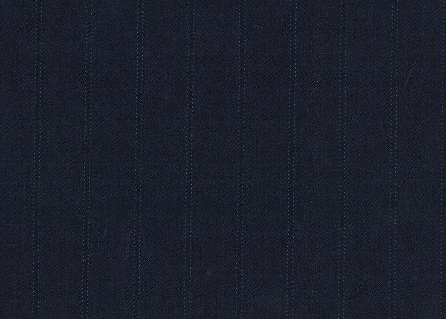 WT81231-203 纯毛高支花呢 【藏蓝 条纹 斜纹 100%WOOL】英国面料-WT201