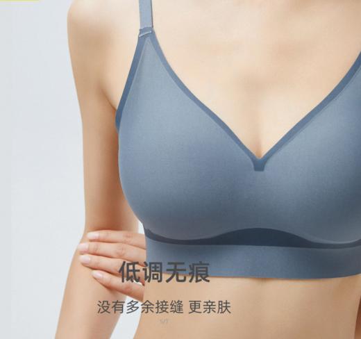 【清仓/剩黑色S】【小V聚拢无痕内衣】舒适无钢圈V领聚拢无痕内衣 商品图2