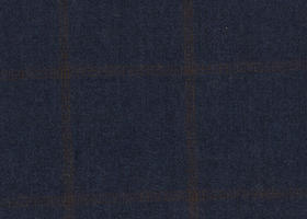 WT81237-902 纯毛绒面 【蓝色混色 格子 斜纹 100%WOOL】英国面料-WT201