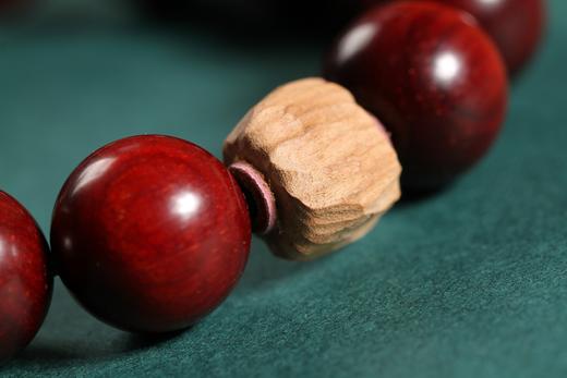 XYZT0245°印度小叶紫檀+老山随型珠16mmx12粒 商品图2