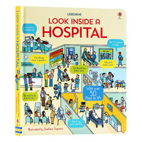 看里面系列 医院百科 英文原版 Usborne Look Inside A Hospital 翻翻纸板书 英文版儿童科普百科绘本 亲子共读 进口英语书籍