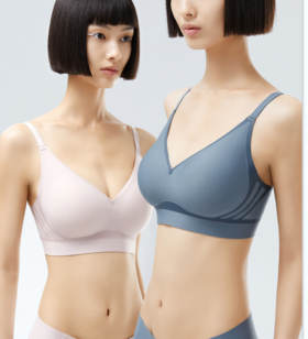 【清仓/剩黑色S】【小V聚拢无痕内衣】舒适无钢圈V领聚拢无痕内衣