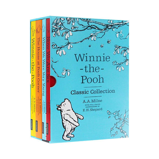 小熊维尼全彩插画版 4本盒装 英文原版 Winnie the Pooh Classic Collection 儿童章节小说书 商品图3