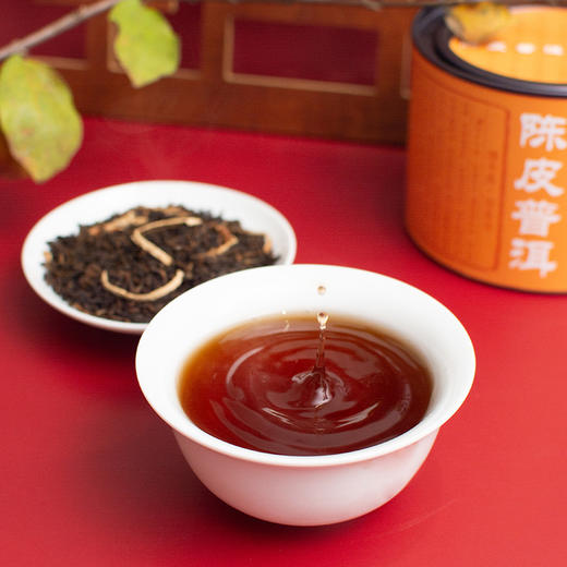 德丰昌【陈皮普洱】云南陈皮普洱熟茶100克*3罐 商品图6