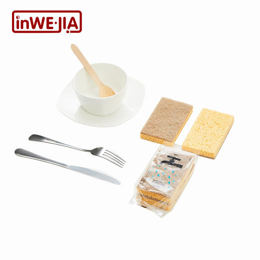 积分换购 |inwejia 木浆棉百洁布 洗锅刷碗清洁神器6片[福利品] 商品图3