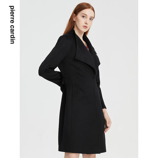 皮尔卡丹女装秋季新款轻商务通勤淑女羊毛大衣P1453C1972B0 商品图1