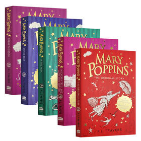 英文原版桥梁章节小说书 玛丽阿姨5本套装 Mary Poppins 神奇的玛丽阿姨 奇幻儿童文学作品 魔力童话世界