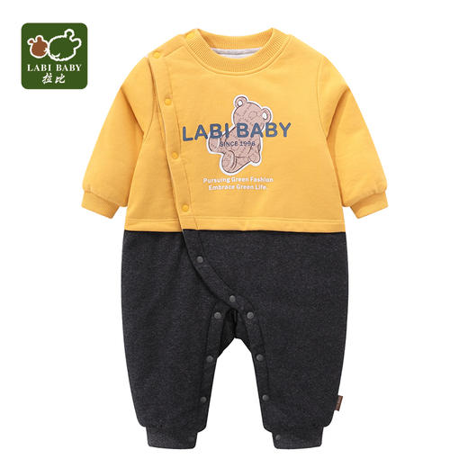 拉比-内衣类（冬）E1时光拉比连体衣黄色 商品图1