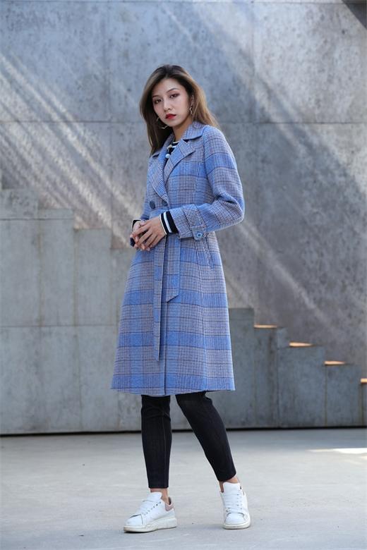 宗洋&卓蔻兰女士长款时尚格纹大衣ZDJ3CD7440-48 商品图3