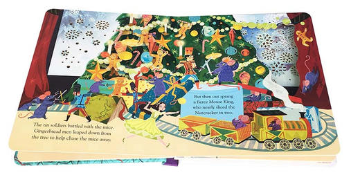 偷偷看童话系列 胡桃夹子 英文原版 Peep Inside A Fairy Tale The Nutcracker 英文版儿童英语启蒙绘本 翻翻纸板书洞洞书 商品图2