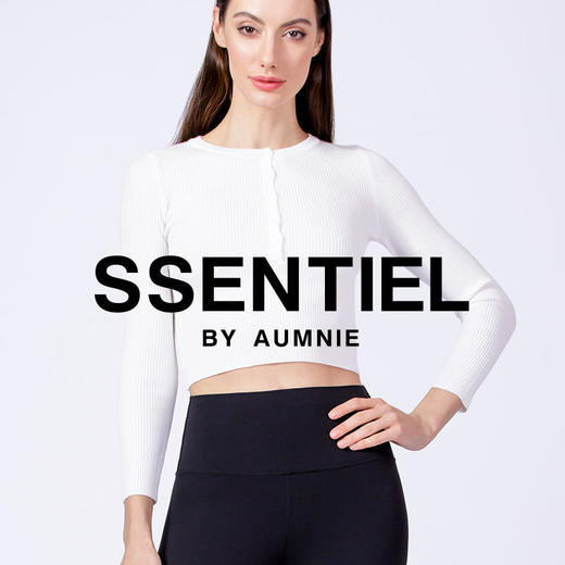 【AUMNIE】素羊毛纽扣门襟修身长袖针织衫 CROPPED HENLEY TEE 商品图3