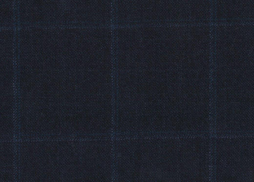 WT81233-909 纯毛花呢 【深蓝混色 格子 斜纹 100%WOOL】英国面料-WT201 商品图0