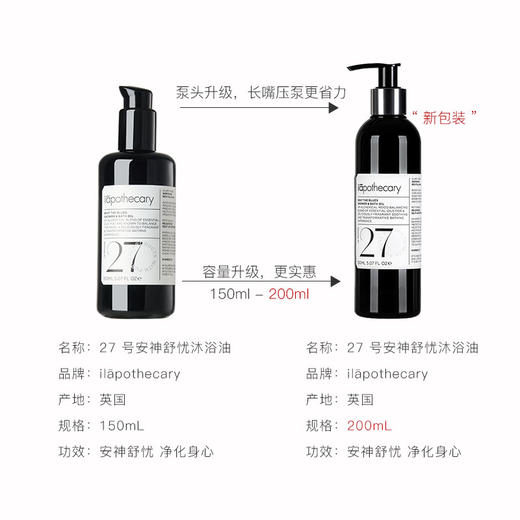 保税直发 ilāpothecary 英草社27号安神舒忧沐浴油 200mL 商品图2