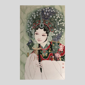 付落红 |《贵妃醉酒》-1 90cm×57cm
