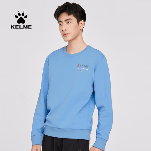 卡尔美圆领卫衣男春季新款内搭休闲套头衫针织运动上衣 商品图0