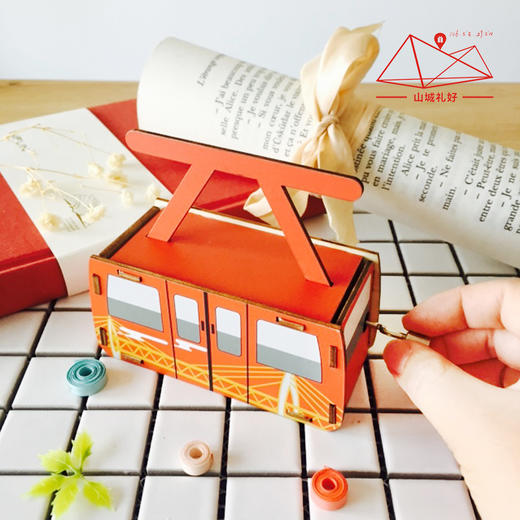 山城长江索道手摇音乐盒/音乐盒/重庆原创伴手礼/旅游纪念品 商品图2