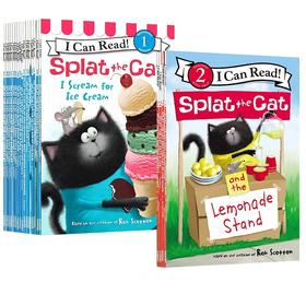 【4-8岁 I Can Read精选】 Splat the Cat 啪嗒猫系列 19册 4-8岁绘本 赠音频