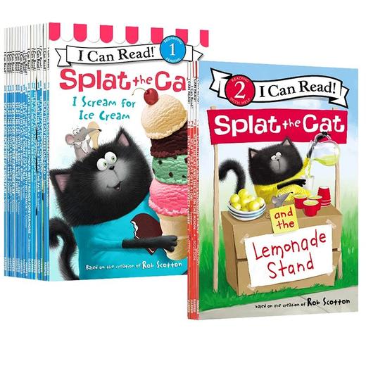 【4-8岁 I Can Read精选】 Splat the Cat 啪嗒猫系列 19册 4-8岁绘本 赠音频 商品图0