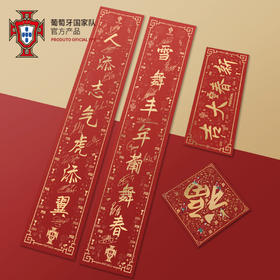 葡萄牙国家队官方商品 | 2022虎年春节对联新年春联门贴C罗签名印