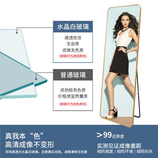 全身镜落地家用女生卧室少女网红ins风大镜子挂墙壁挂试衣穿衣镜 商品图5
