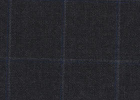WT81233-908 纯毛花呢 【深灰混色 格子 斜纹 100%WOOL】英国面料-WT201