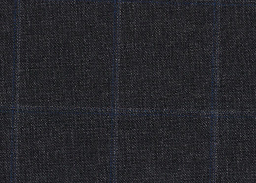 WT81233-908 纯毛花呢 【深灰混色 格子 斜纹 100%WOOL】英国面料-WT201 商品图0