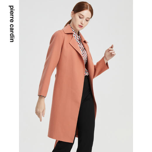 皮尔卡丹女装秋季新款淑女温婉简约大衣P1429C1944F2 商品图1