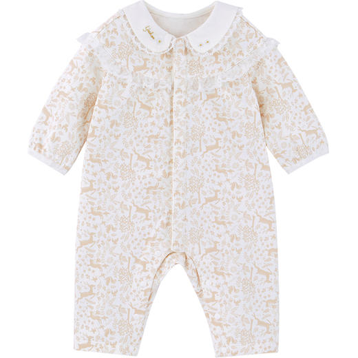 英氏婴儿连体衣男女宝宝哈衣2022年新款爬服YRHAJ12119A 商品图5