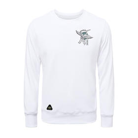 2022国风国画潮流青年套头圆领休闲卫衣飞鹤印花潮流新款设计上衣 NMT-1793