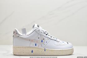 耐克Nike Air Force1泼墨空军一号休闲运动板鞋CZ0339-100男女鞋