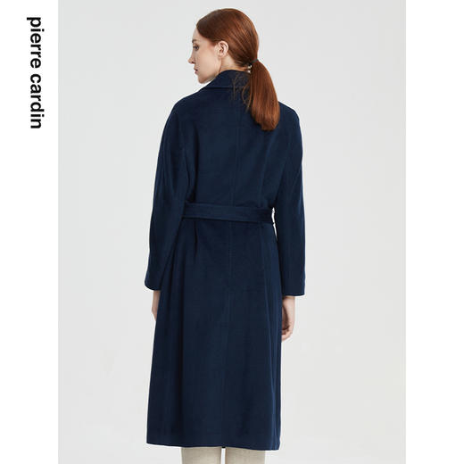 皮尔卡丹女装秋季新款淑女优雅系带毛呢大衣P1436C1985
 商品图2