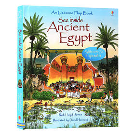 尤斯伯恩看里面系列 古埃及 英文原版 Usborne See Inside Ancient Egypt 英文版儿童英语科普读物 精装进口原版纸板书翻翻书