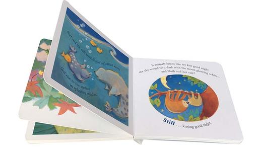 如果动物亲吻说晚安 英文原版 If Animals Kissed Good Night 英文版 儿童英语启蒙睡前故事图画书 纸板书 进口原版书籍 商品图2