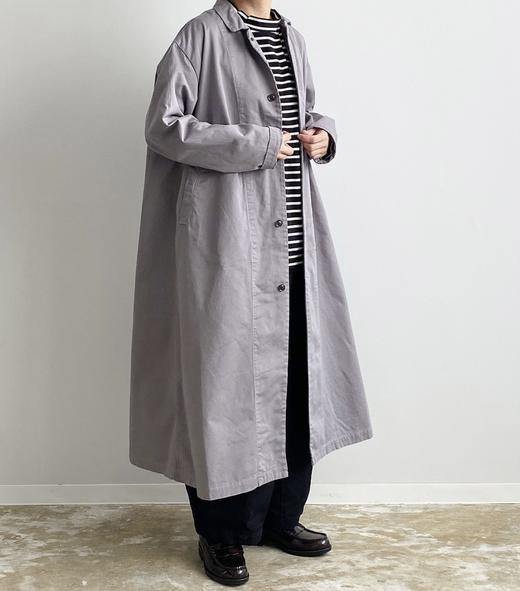 (5折) HARVESTY 卡其/黑色长外套大衣 商品图14