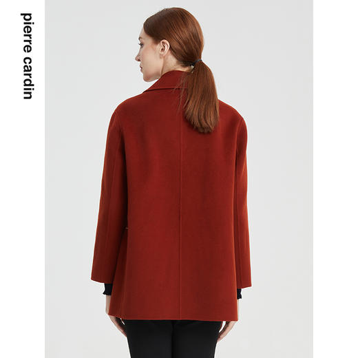 皮尔卡丹女装经典气质高级感通勤干练纯羊毛大衣P1482C1986C0
 商品图2