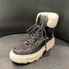 lfgj jeans BA404  平底高帮潮流加绒保暖毛口棉鞋磨砂皮休闲鞋雪地靴 商品缩略图0