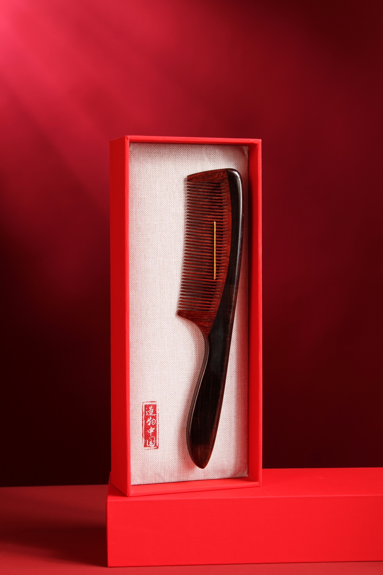 LP0026°光檀+赞比亚紫檀双拼木梳