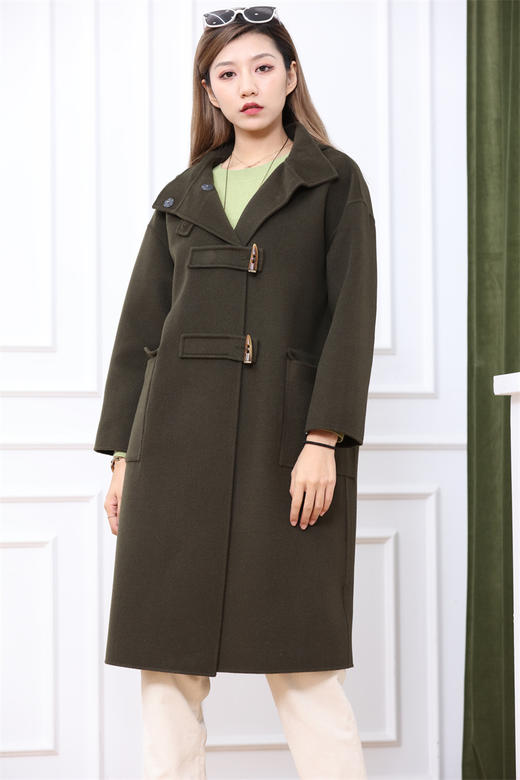 宗洋&卓蔻兰 女士中长款双面连帽式大衣ZDJ1ZD7406-56 商品图2