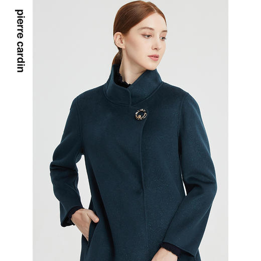 皮尔卡丹女装秋季新款淑女端庄气质毛呢大衣P1486C1932G2
 商品图3
