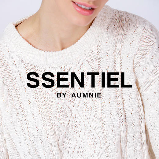 【AUMNIE】编织纹理宽松针织上衣 OS CABLE KNIT SWEATER 商品图4