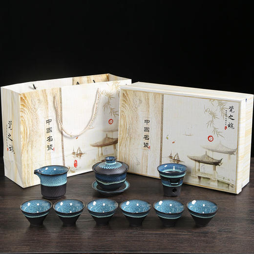 宋丰建盏陶瓷功夫茶具套装窑变茶壶整套家用泡茶盏杯简约办公茶碗 商品图4